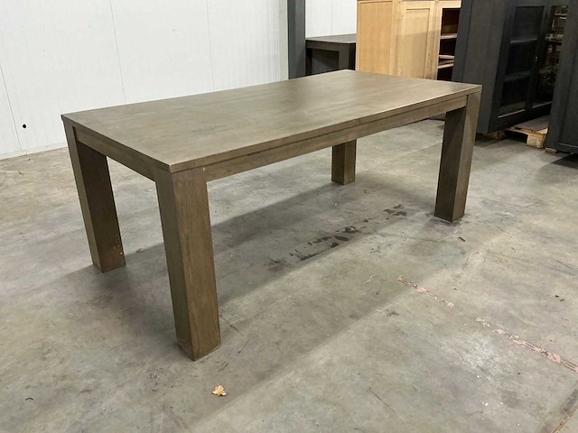 Eiken eettafel 100x190x78cm - afbeelding 3 van  6