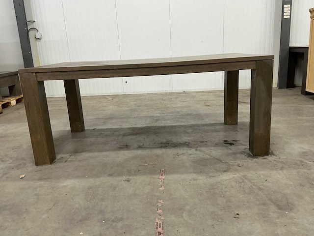 Eiken eettafel 100x190x78cm - afbeelding 6 van  6