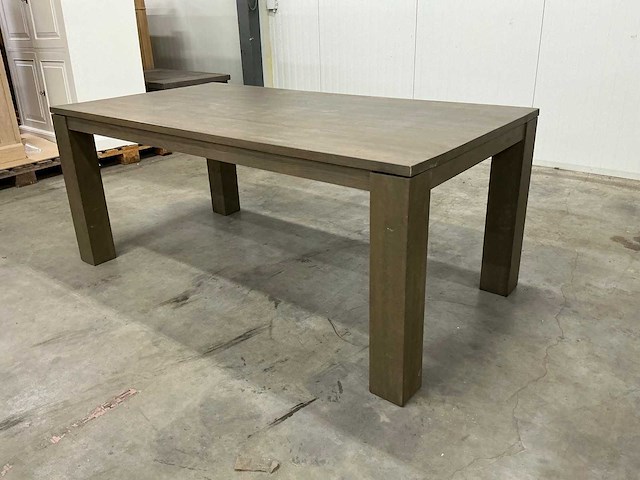 Eiken eettafel 100x190x79cm - afbeelding 1 van  5