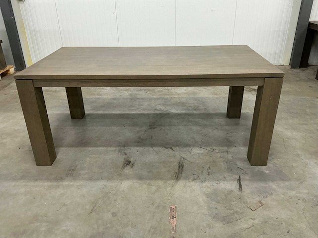 Eiken eettafel 100x190x79cm - afbeelding 2 van  5