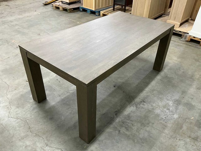 Eiken eettafel 100x190x79cm - afbeelding 5 van  5