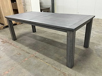 Eiken eettafel 100x220x78,5cm - afbeelding 1 van  2