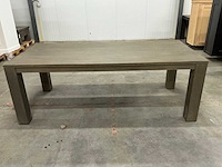 Eiken eettafel 100x220x78,5cm - afbeelding 2 van  6