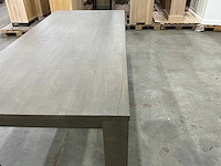 Eiken eettafel 100x220x78,5cm - afbeelding 6 van  6