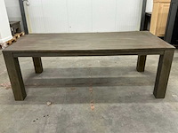 Eiken eettafel 100x220x78cm - afbeelding 2 van  6