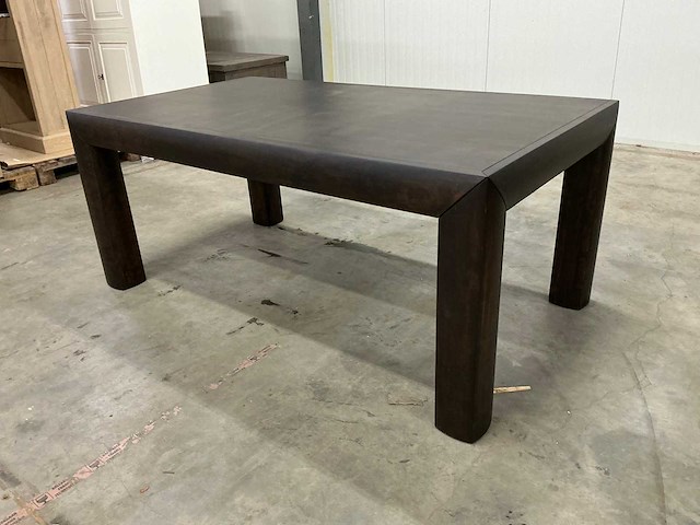 Eiken eettafel 101x182x77cm - afbeelding 1 van  3