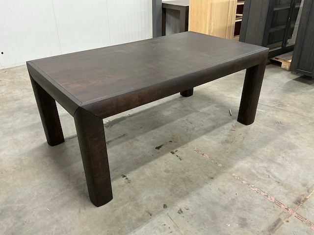 Eiken eettafel 101x182x77cm - afbeelding 2 van  4