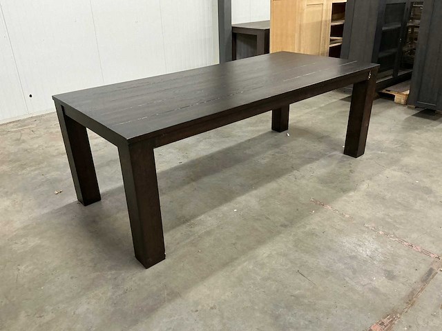 Eiken eettafel 101x220,5x78,5cm - afbeelding 1 van  2