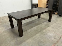 Eiken eettafel 101x220,5x78,5cm - afbeelding 1 van  2
