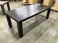 Eiken eettafel 101x220,5x78,5cm - afbeelding 2 van  2