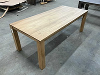 Eiken eettafel 101x220x78cm - afbeelding 5 van  5