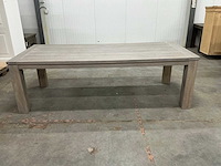 Eiken eettafel 105,5x250x78cm - afbeelding 2 van  5
