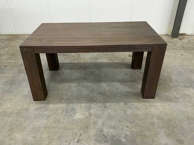 Eiken eettafel 89,5x160x78,5cm - afbeelding 2 van  5
