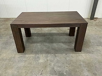 Eiken eettafel 89,5x160x78,5cm - afbeelding 2 van  5