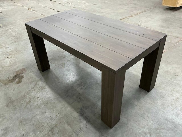 Eiken eettafel 89,5x160x78,5cm - afbeelding 4 van  5