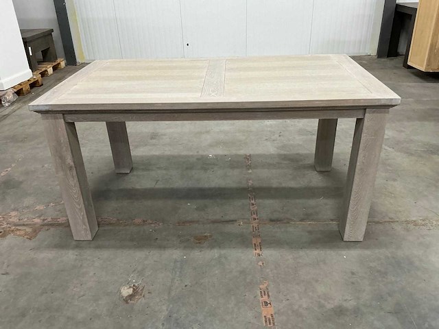 Eiken eettafel 90x160x78,5cm - afbeelding 2 van  5