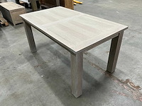 Eiken eettafel 90x160x78,5cm - afbeelding 4 van  5