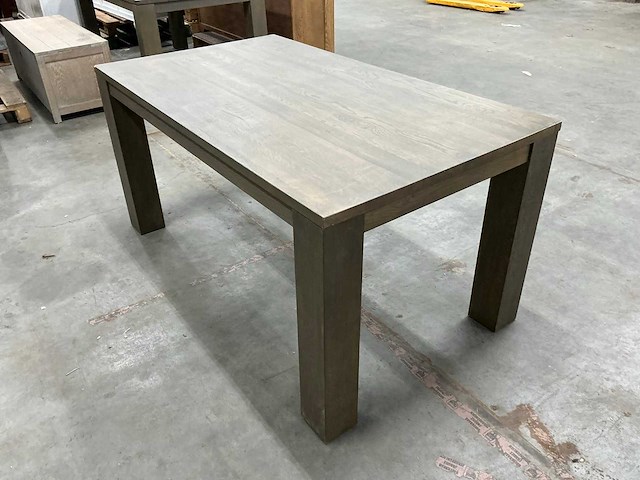 Eiken eettafel 90x160x78cm - afbeelding 1 van  1