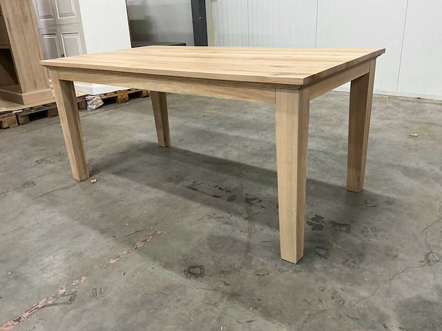 Eiken eettafel 91x170,5x78cm - afbeelding 1 van  6