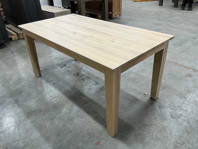 Eiken eettafel 91x170,5x78cm - afbeelding 4 van  6