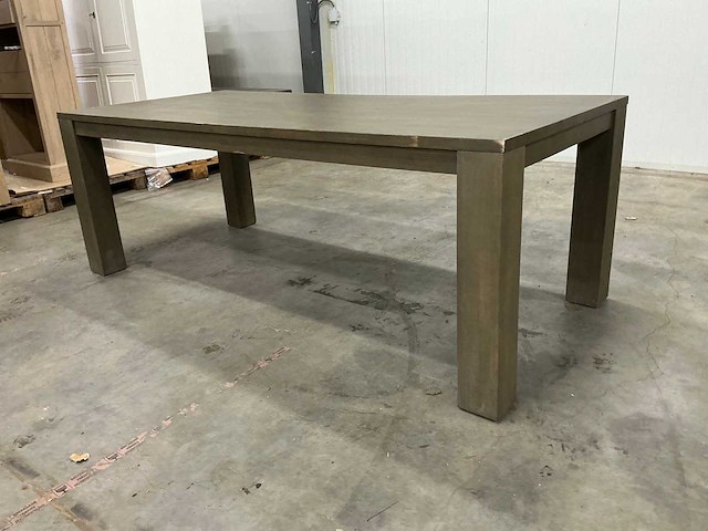 Eiken eettafel 99,5x220x79cm - afbeelding 1 van  6