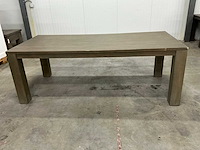 Eiken eettafel 99,5x220x79cm - afbeelding 2 van  6