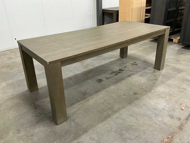 Eiken eettafel 99,5x220x79cm - afbeelding 3 van  6