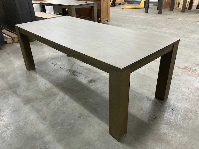 Eiken eettafel 99,5x220x79cm - afbeelding 4 van  6