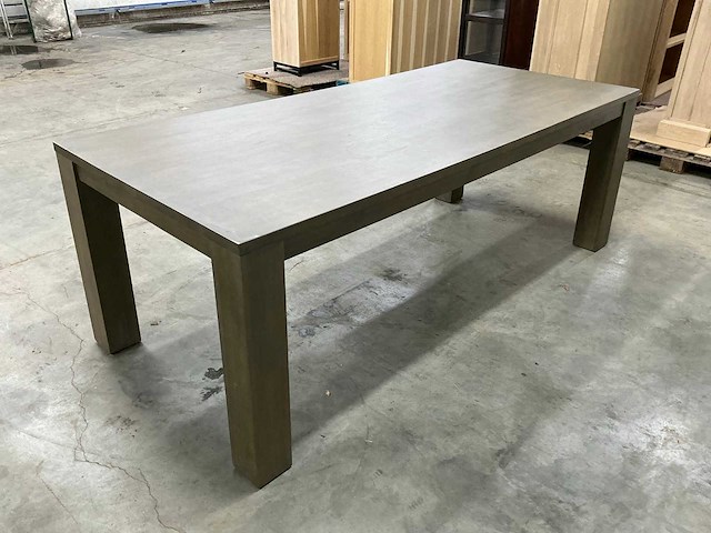 Eiken eettafel 99,5x220x79cm - afbeelding 5 van  6