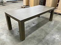 Eiken eettafel 99,5x220x79cm - afbeelding 5 van  6