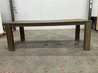 Eiken eettafel 99,5x220x79cm - afbeelding 6 van  6