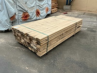 Eiken hout europees damwandprofiel 100x60mm (60x) - afbeelding 1 van  4