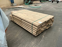 Eiken hout europees damwandprofiel 100x60mm (60x) - afbeelding 2 van  4