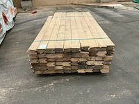 Eiken hout europees damwandprofiel 100x60mm (60x) - afbeelding 3 van  4