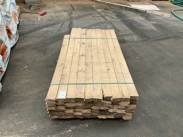 Eiken hout europees damwandprofiel 100x60mm (60x) - afbeelding 4 van  4