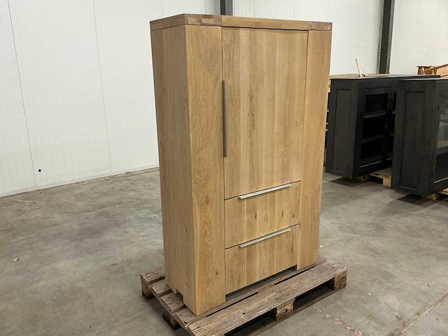 Eiken kamerkast 160,5x100,5x40,5cm - afbeelding 3 van  7