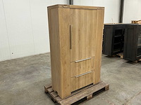 Eiken kamerkast 160,5x100,5x40,5cm - afbeelding 3 van  7
