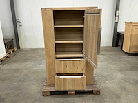 Eiken kamerkast 160,5x100,5x40,5cm - afbeelding 6 van  7