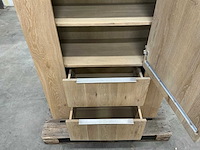Eiken kamerkast 160,5x100,5x40,5cm - afbeelding 7 van  7