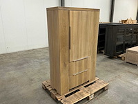 Eiken kamerkast 160,5x100,5x40cm - afbeelding 3 van  7