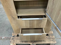 Eiken kamerkast 160,5x100,5x40cm - afbeelding 7 van  7