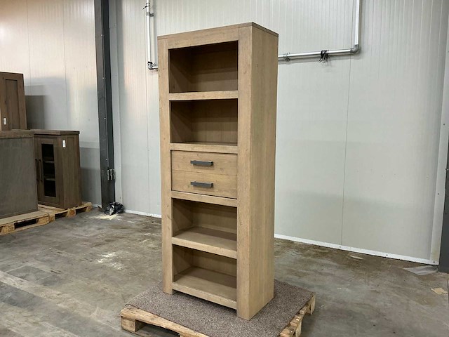 Eiken kamerkast 200,5x80,5x40,5cm - afbeelding 1 van  7
