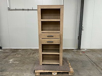 Eiken kamerkast 200,5x80,5x40,5cm - afbeelding 6 van  7