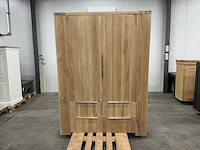 Eiken kamerkast of opbergkast 220,5x160,5x40cm - afbeelding 2 van  7