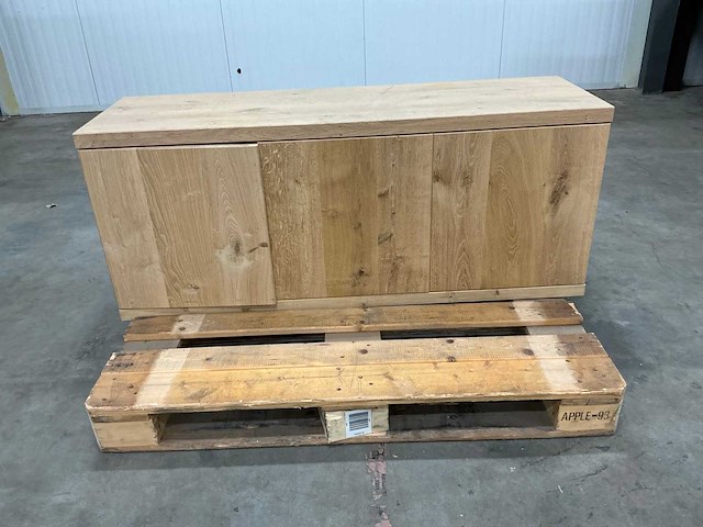 Eiken kast 53x129x40cm - afbeelding 2 van  6