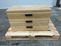 Eiken ladenkast 52,5x86x40,5cm - afbeelding 2 van  5