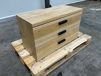 Eiken ladenkast 52,5x86x40,5cm - afbeelding 3 van  5