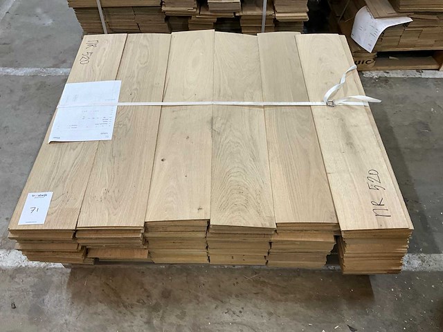 Eiken mix fineerstroken 4mm (59m2) (350x) - afbeelding 2 van  4
