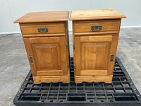 Eiken nachtkastjes 71x44x35cm (2x) - afbeelding 2 van  6