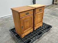 Eiken nachtkastjes 71x44x35cm (2x) - afbeelding 3 van  6